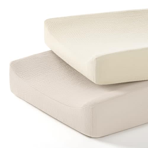 lulumoon Baby Changing Pad Cover: Muslin Diaper Changing Table Pad Cover - Changing Pad Sheets for Girls Boys