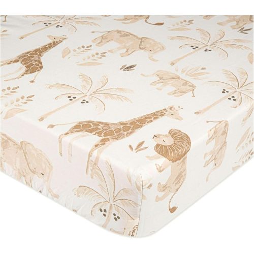 Kendi Crib Fitted Sheet - Safari Animal