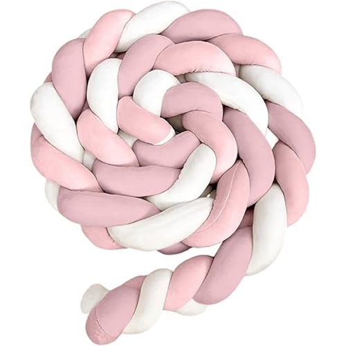 Knot Pillow, Soft Home Decorative Throw Pillows, Handmade for Bedroom, Sofa,39.37 inches/100 cm (Pink)