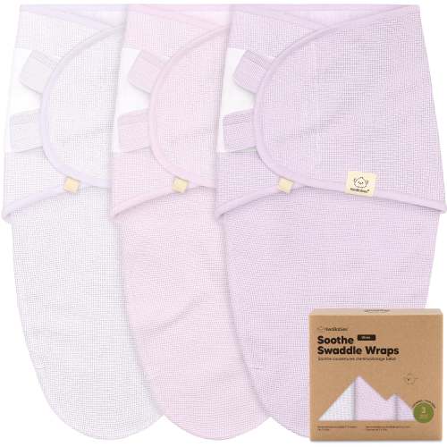 3-Pack Soothe (Wren) Swaddle Wraps - Soft Lilac / OS 0-3M