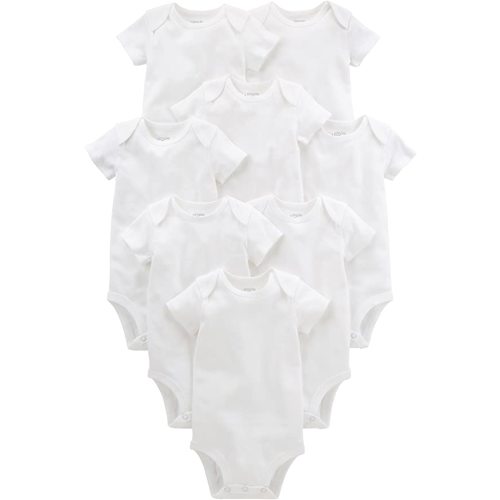 Simple Joys by Carter's Unisex Babies' Short-Sleeve Bodysuit, Pack of 8