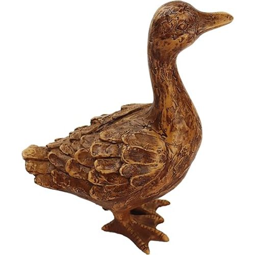 Hymmah Duck Home Decor Statue Rustic Home Decorations for Living Room, Boho Sculpture Resin Animal Collectible Figurines for Indoor Decor