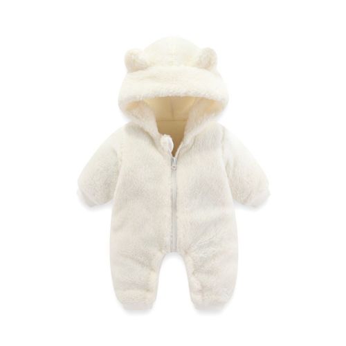 Baby Fleece Onesie Hooded Autumn and Winter – Little Dresser
