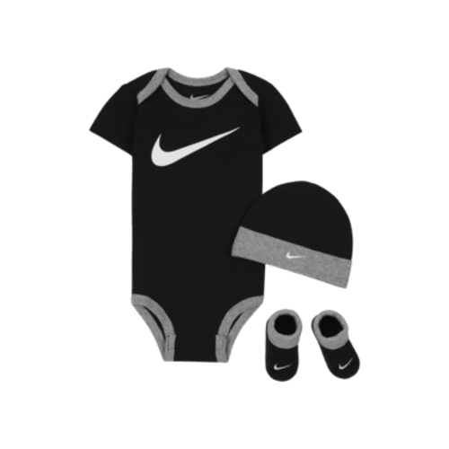 Nike Baby (6-12M) Bodysuit, Hat and Booties Box Set