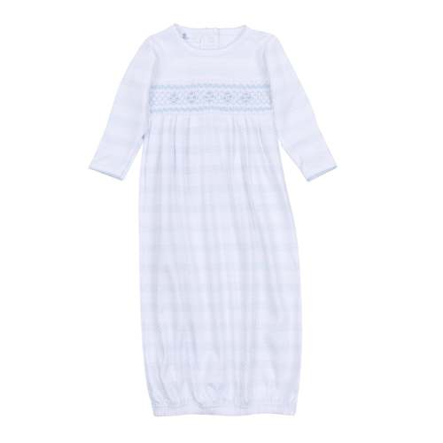 Baby of Mine Smocked Gown - Light Blue