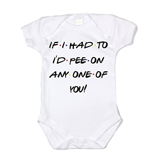 If I Had To I'd Pee On Any One Of You Friends Tv Show Inspired Baby Bodysuit