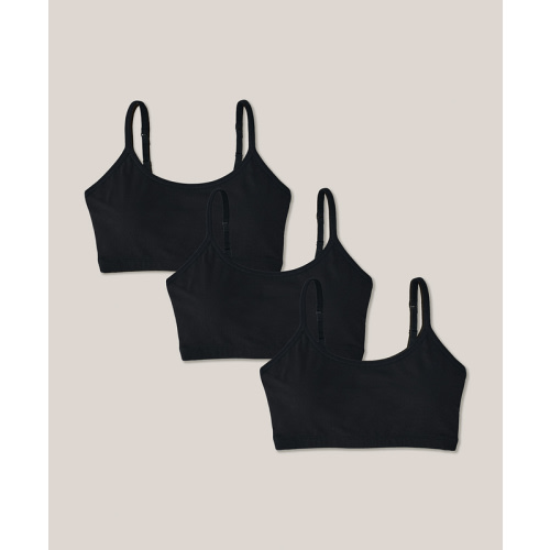 Women’s Everyday Strappy Scoop Bralette 3-pack made with Organic Cotton | Pact