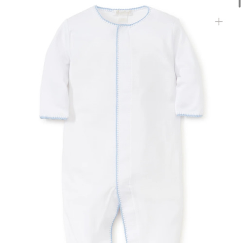 White/Blue New Premier Basics Footie