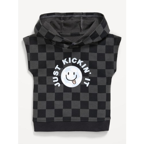 Printed Dolman-Sleeve French Terry Pullover Hoodie for Baby