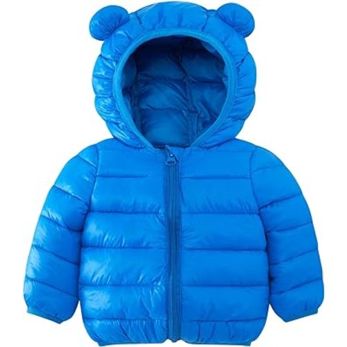 UNICOMIDEA Winter Coats for Kids 3D Down Alternative Hoods Baby Boys Girls Jacket for 6M-5T