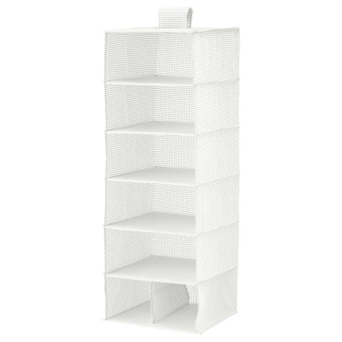 STUK Storage with 7 compartments - white/gray 11 ¾x11 ¾x35 ½ "