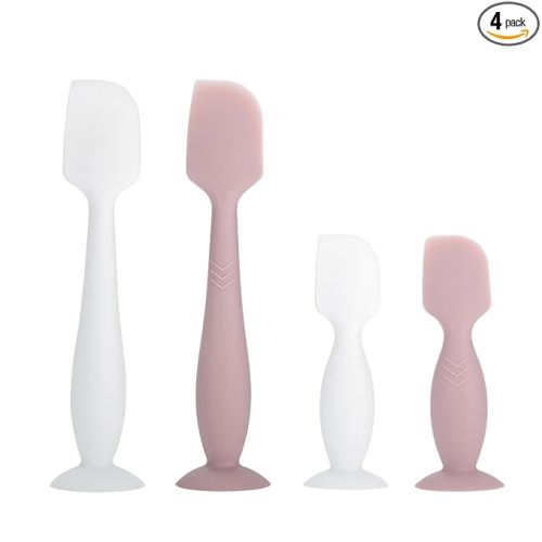 Baby Diaper Cream Spatula Applicator, 4 Pack Butt Spatula Diaper Rash Cream Applicator for Butt Paste Diaper Cream, Newborn Baby Essentials, 2 Large and 2 Mini Sizes