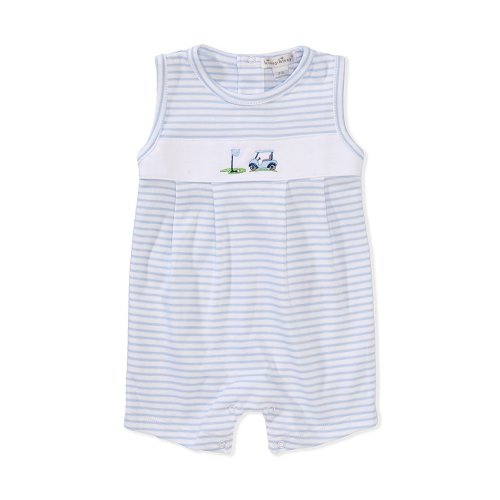 Kissy Kissy Baby Boys Sleeveless Fairway Foursome Striped Shortall