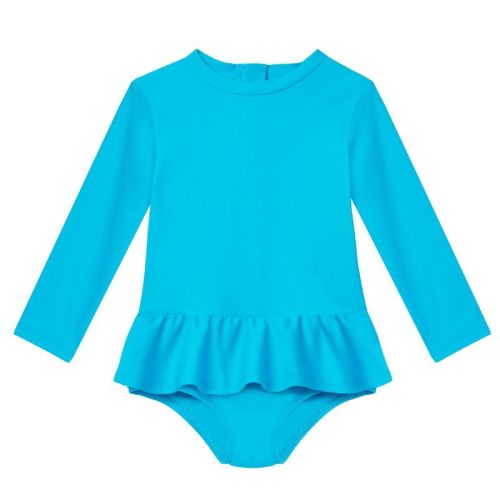 City Threads USA-Made Infant and Toddler Girls UPF 50+ Skirted One-Piece Swimsuit
