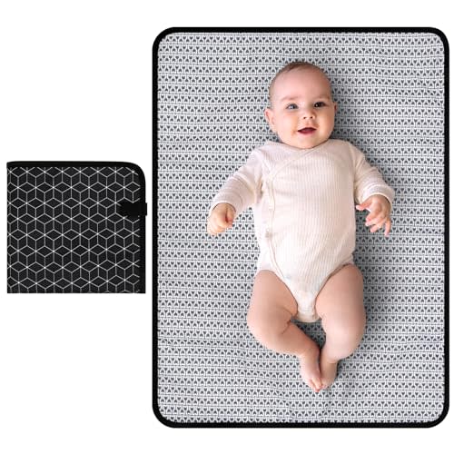 Accmor Portable Diaper Changing Pad, Waterproof Baby Changing Mat, Foldable Portable Travel Changing Pads for Baby, Black