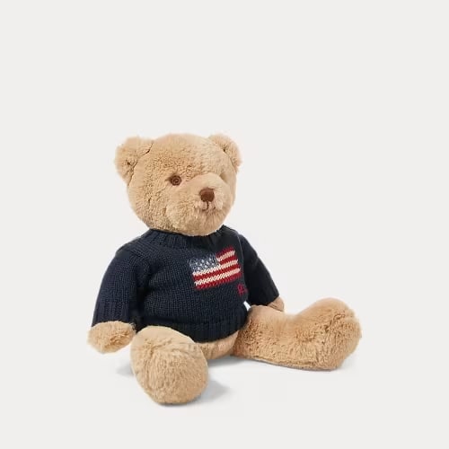 Small Flag-Sweater Polo Bear | Ralph Lauren
