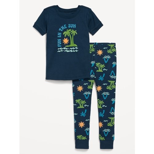 Snug-Fit Graphic Pajama Set for Toddler & Baby