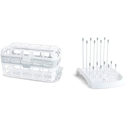 Munchkin® FoldTM Countertop Baby Bottle Drying Rack, High Capacity Dishwasher Basket, 1 Pack