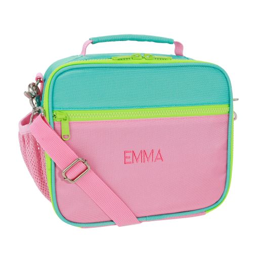 Astor Pink/Aqua Lunch Boxes, Insulated & Eco | Pottery Barn Kids
