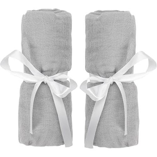 Newton Baby Bassinet Fitted Sheet 2-Pack, Breathable Muslin - Grey