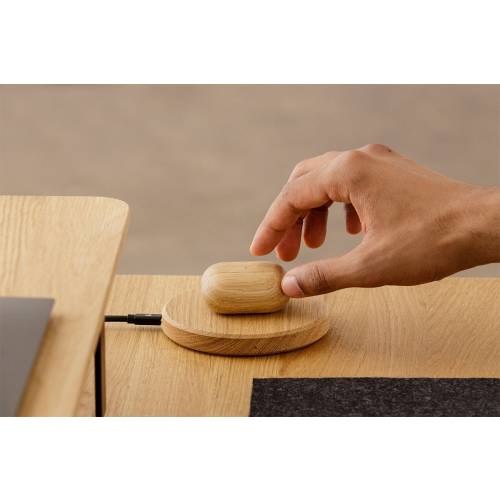 Slim Wireless Charging Pad by Oakywood, Minimalist Wooden Wireless Charger, iPhone 14 13 11 12 Pro Max Galaxy, Gift for Him
