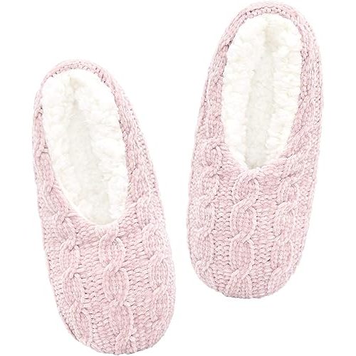 Panda Bros Slipper Socks For Women With Grippers, Fuzzy Womens Slipper Socks With Non Slip Bottoms, Cozy Warm House Slippers