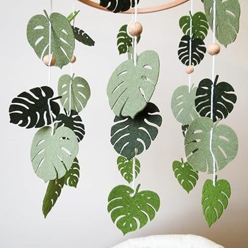 Green Leaf Mobile for Crib Mobile Forest Baby Mobile Green Forest Nursery décor