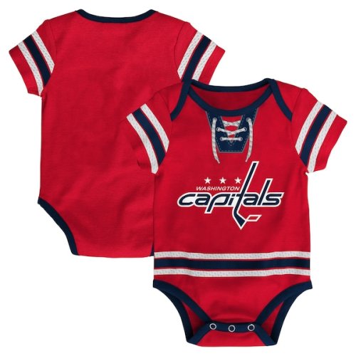 Washington Capitals Infant Hockey Jersey Bodysuit - Red
