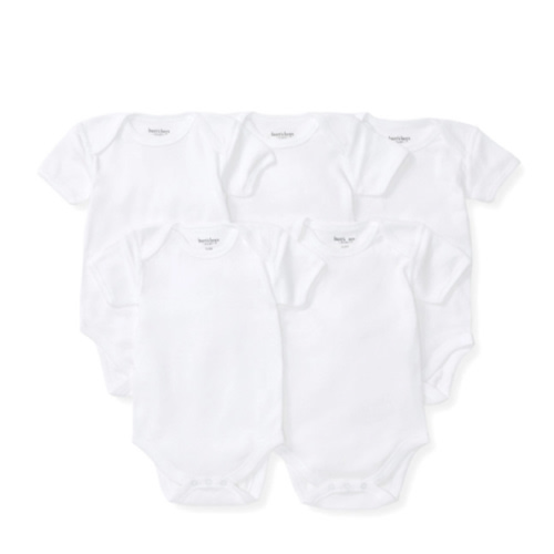 Bee Essentials Organic Short Sleeve Baby Bodysuit 5 Pack | Burt's Bees Baby®