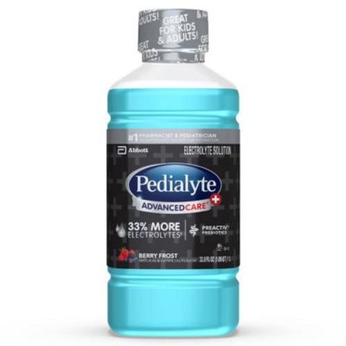 Pedialyte Advancedcare Plus Electrolyte Solution Hydration Drink - Berry Frost - 33.8 Fl Oz