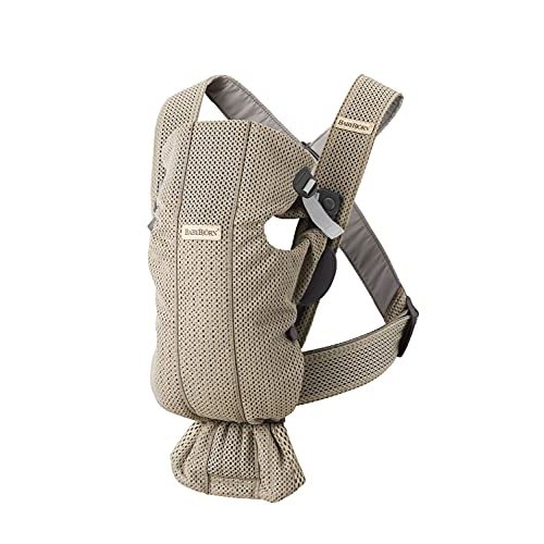 BabyBjörn Baby Carrier Mini, 3D mesh, Gray Beige