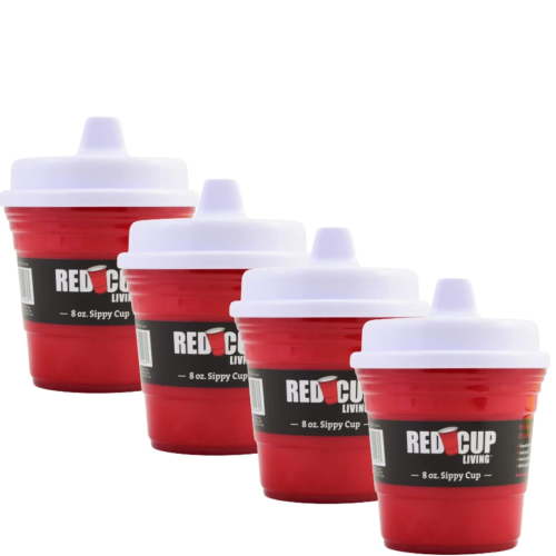 Red Cup Living Baby Sippy Red Party Cup (Set of 4)