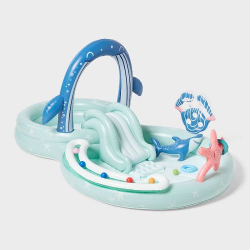 75'' X 117'' X 56'' Play Center Update 99 Gal Novelty Kiddie Pool Whale - Sun Squad™