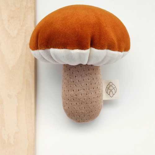 Mushroom toy| mushroom rattle toy| organic cotton toy| creative soft toy | organic mushroom rattle | mushroom toy for baby | pretend play |