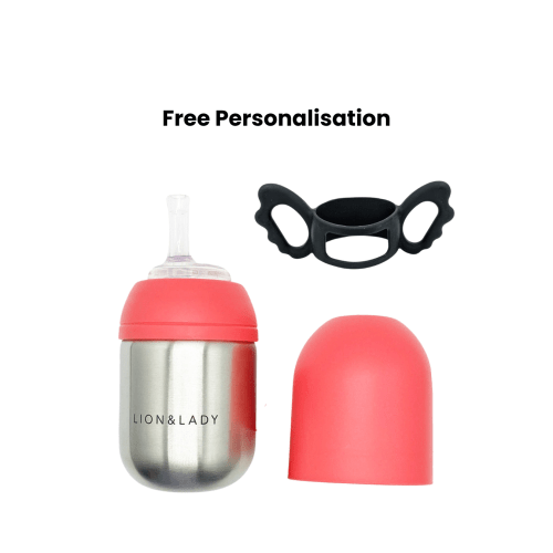 Toddler Pack - 210ml 18/8 Stainless Steel Straw Cup