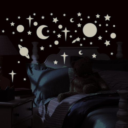 Zoomie Kids Sanchez 258 Piece Celestial Wall Decal & Reviews | Wayfair