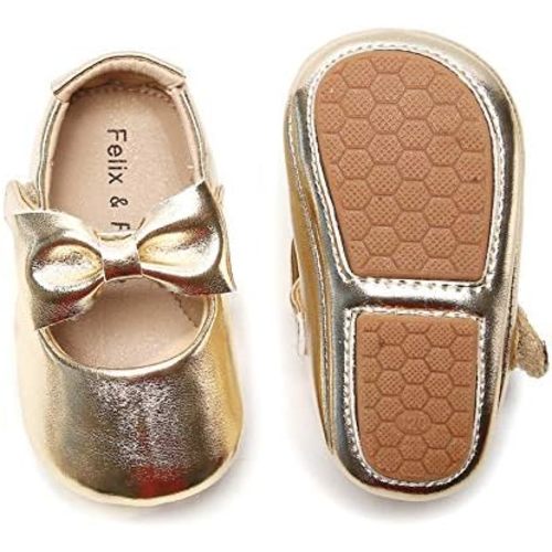 Felix & Flora Soft Sole Baby Shoes - Infant Baby Walking Shoes Moccasinss Rubber Sole Crib Shoes