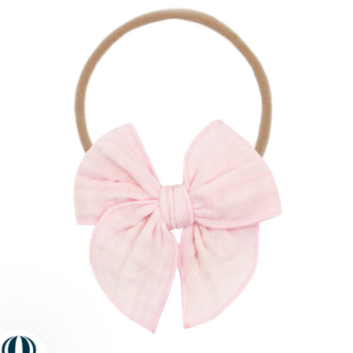 Cloud Muslin™ Heirloom Bow - Blush Headband