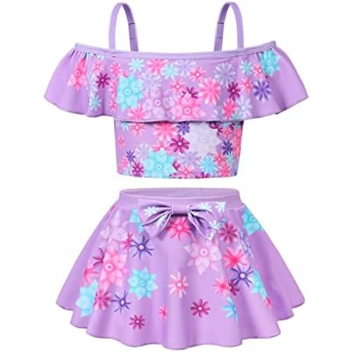 Jurebecia Girls 2 Pieces Swimsuit Mirabel Bikini Isabella Pepa Dolores Bathing Suit Tankini Magic Family Adventure Swimwear
