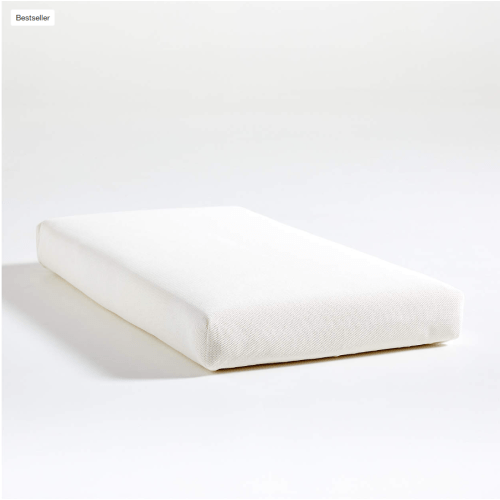 Naturepedic Organic Cotton Breathable 2-Stage Crib Firm Mattress with Waterproof Breathable Pad