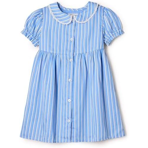 Amazon Essentials x Sofia Grainge Toddlers and Baby Girls' Cotton Sateen Dress with Collar