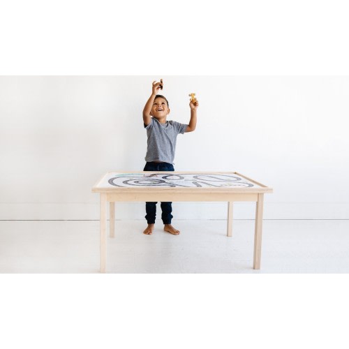 Natural Convertible Play Table - Camp Castle