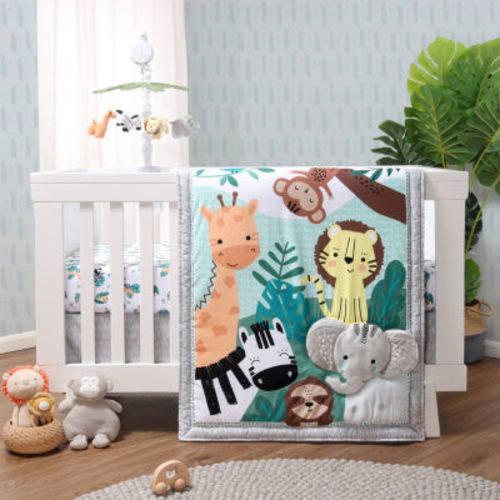 The Peanutshell Safari Adventures 3-pc. Crib Bedding Set