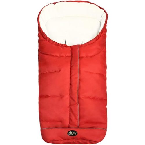 CozyMe Winter Outdoor Tour Weatherproof Toddler Universal Stroller Sleeping Bag, High Performance Stroller Footmuff, Length and Temperature Adjustable Baby Bunting Bag, Red