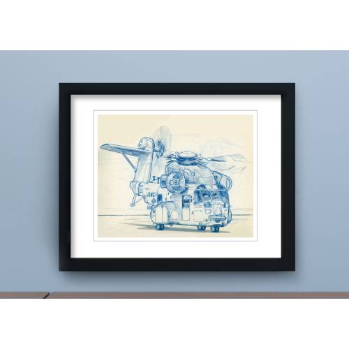 CH53K, CH53, Marine Helicopter Print, King Stallion, Transportation Art, Helicopter Decor, Pilot Gift, Man Cave Art, Big Boys Wall Art