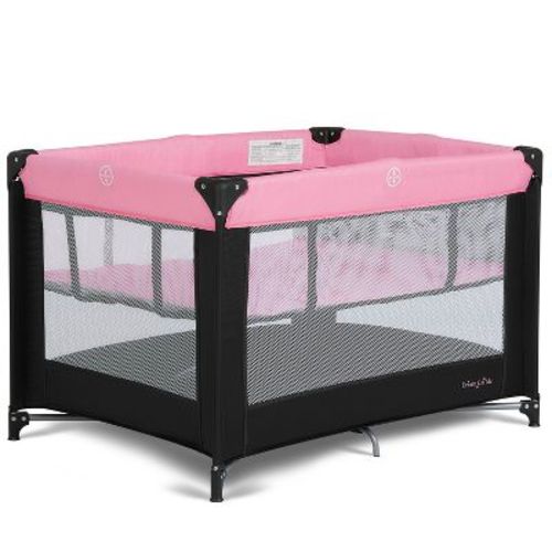 Dream On Me Zazzy Portable Travel Playard with Bassinet - Pink