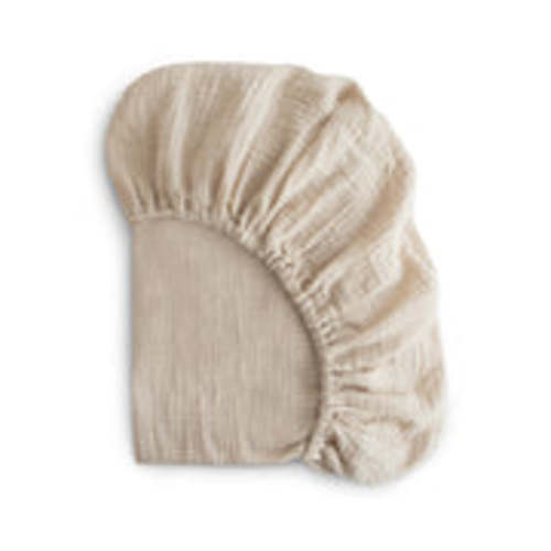 Mushie Mini Baby Muslin Crib Sheet