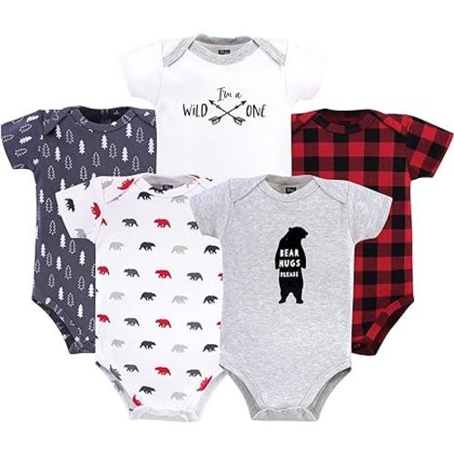 Hudson Baby Baby Boy's Cotton Bodysuits