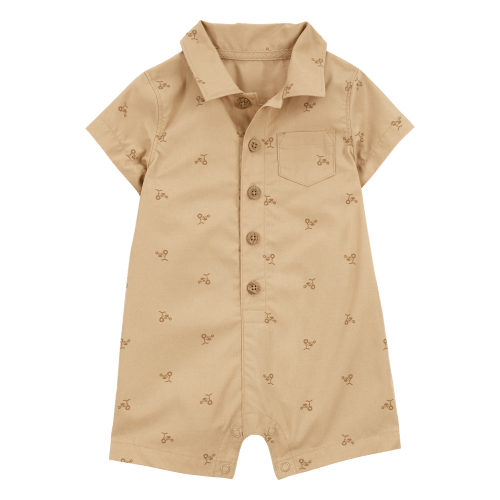 Baby Button-Front Romper - Carter's | Carter's