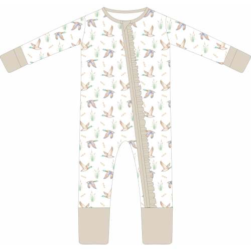 Mallard Dreams (Ruffle Zip) Pajama